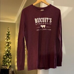 Bella Canvas maroon Long Sleeve Women's Tee